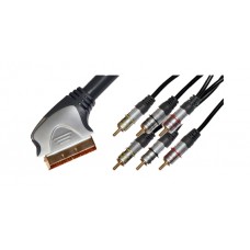 Шнур SCART - 6 RCA PRO-class 1.5м. Шнур SCART - 6 RCA PRO-class 1.5м.